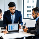 **

"A team of diverse professionals in a modern office in Mexico City, reviewing market research data on tablets and laptops, fully clothed in appropriate business attire, discussing strategies, safe for work, professional environment, perfect anatomy, correct proportions, well-formed hands, natural poses, bright and well-lit."

**